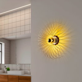 Opviq Lámpara de pared Karsortel - N-643-1 en color dorado